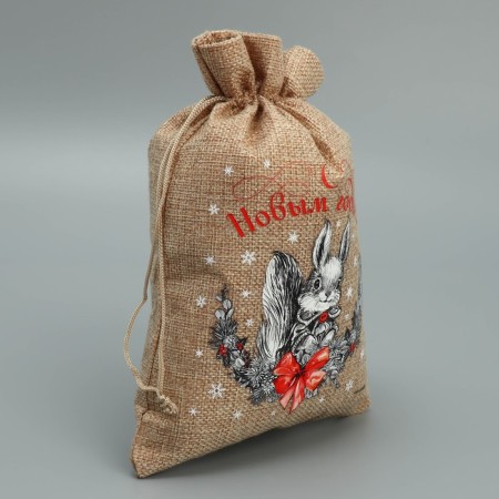 A bag of thermonacle "Squirrel", 16 x 24 cm +/- 1.5 cm, New Year-2