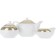 Tea Service 6/9 OPAL, Decor “Wide Kant Platinum, Gold”, 15 items