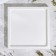 Square Square from gypsum, 10x1.5cm, white mother of pearl
