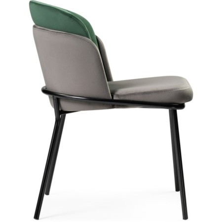 SILEMENT SILIMAR SIOLIM Metal/velor, black/graphite/emerald 54x60x76 cm-2