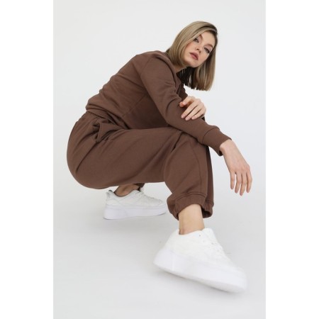Knitwear trousers with an elastic band on the bottom, size 42