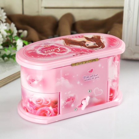 Musical box with drawers "Maiden" 20x10x10.5 cm-4
