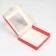 The box is self -assembly, with a window, red, 16 x 16 x 3 cm, set 5 pcs.