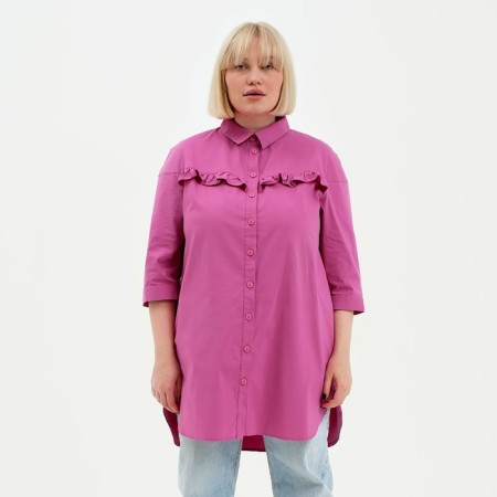 Women's tunic with a shutherin mist plus-size, size 54, pink color