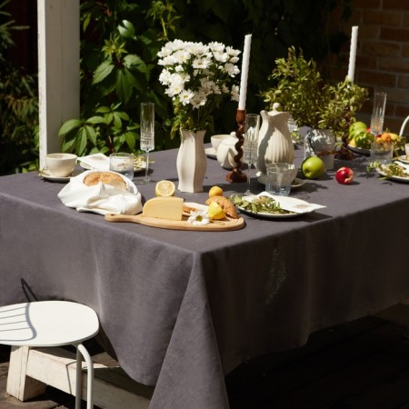 Baby Ethel Linen Collection Graphite 145x220cm, 100%flax 265 g/m2-1