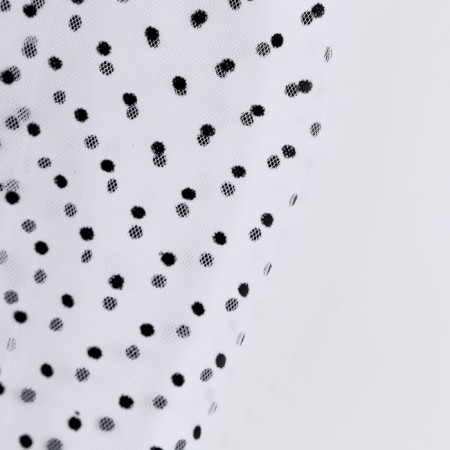 Carnival accessory gloves-sleevens, white color in peas-4