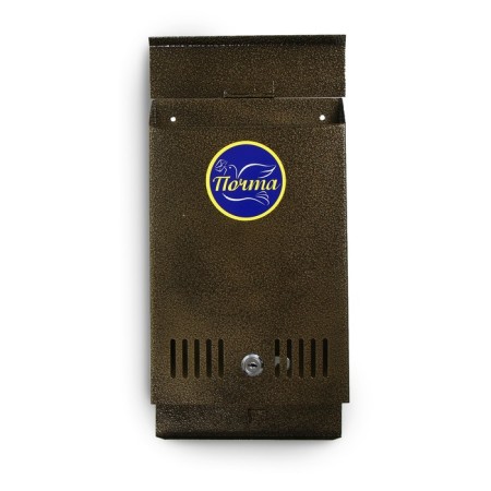 Mailbox with a lock, vertical, bronze-5
