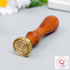 Printing for wax with a wooden handle 