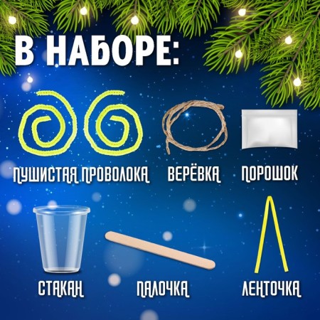 Set for growing crystals "New Year crystals", snowflake-1