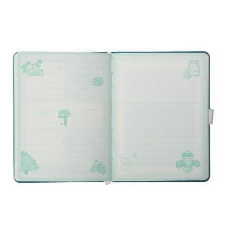 Gift notebook, A6, 112 sheets, color block, with a curly knife, PVC cover, "anime", mix-8