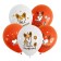 Latex ball 12 “Funny Corgi” 2 central, 2 tbsp., Stick 50 pcs.