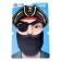 Carnival beard "for a real pirate", with a mask