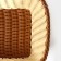 Basket for fruits and bread of the milk chocolate, 24 × 32 cm