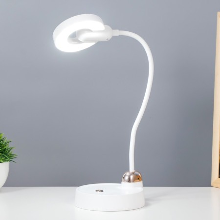 Bloom table lamp LED 3W AKB USB white 11.5x13x45 cm Risalux-1