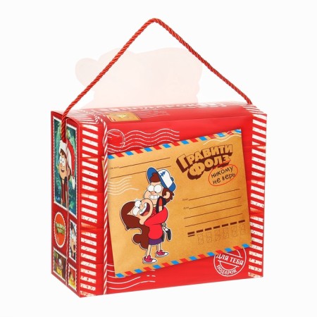 Package-Korobok, New Year, 27 x 23 x 12 cm, gravity farz-2