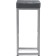 Baric stool Khurkroks Metal/Eco -leather, gray/gray 36x36x81 cm