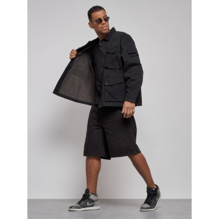 Jeaning jacket men's, size 54, black color-8