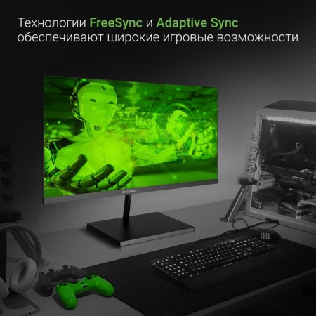 Монитор Digma 21.5" Progress 22A501F черный VA LED 5ms 16:9 HDMI M/M матовая 250cd 178гр/178 10046-4