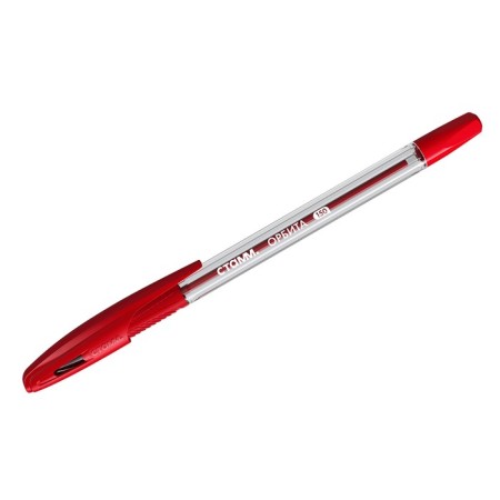 Ballic Hand -shaped handle "Orbit 150", node 0.7 mm, red rod, transparent body with a rubber holder-1