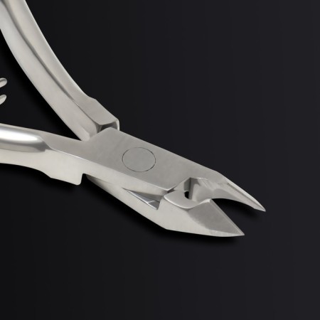 Manicure nippers for the cutter “Premium”, double spring, 10.6 cm, blade length - 6 mm, on the blist, silver color-8