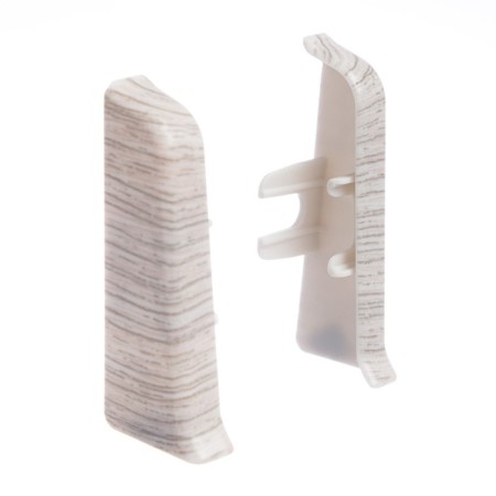 Potz (pair) for skirting boards 55mm "decoration", 253 pace gray