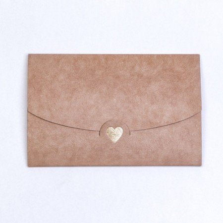 Envenue for certificate with embossing, craft, 10.5 x 7 cm-1