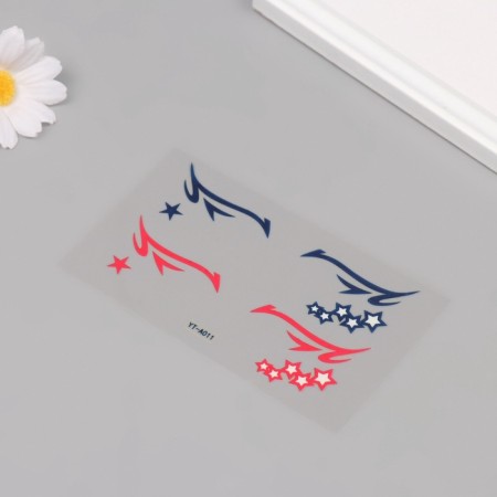 Plastic sticker on the face of "arrow. Stars" 13x13.5 cm-2