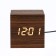 Clock - an alarm clock electronic "digit" with a thermometer, wooden, 6.5 cm, aaa, USB