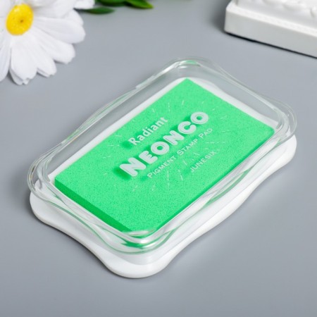Stamping cushion neon "green" 1.9x6.7x10 cm-1
