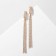 Earrings hanging "style" chains, color gold
