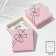 Gift box for the set "Bow", 9 × 9, pink color