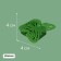 Mounts for climbing plants, 4*4 cm butterfly (set 10 pcs) self -adhesive