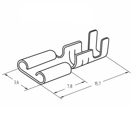 Terminal of flat nest 3.6 mm 0.75-1.5 mm² (RP-M 1.5- (2.8)) rexant-2