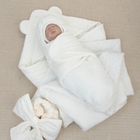 Set for discharge Winter Kinderlitto "Bear on the Moon", 6 items, height 56-62 cm, color milk-4