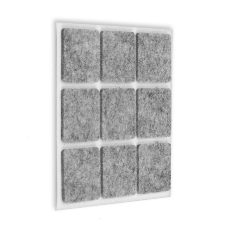 Furniture tundra, 25 x 25 mm, square, gray, 18 pcs.-3