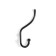Hook furniture tundra TKT002 Light, three -rod, black