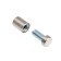 Remote holder for plates, 12x20 mm, color matte nickel, set of 10 pcs.
