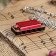 Music Life 4 Harly Harly, 8 tones, 3.5x1.5x1cm, chain 28cm, red
