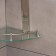 Bathroom shelf 2x-tier angular stall Stölz, 24 × 24 × 28 cm, stainless steel, glass