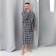 Male "Highlander" robe, dark blue color, size 56