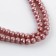 Glass beads, set 140 pcs., Size 1 pc. - 6 mm, pink color