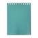 Notepad A6, 40 sheets, in a cage, on a crest, Metallic "Mint", Bumvinyl cover, OFSET block