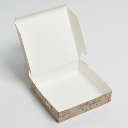 Confectionery packaging, box “Made with love”, 14 x 14 x 3.5 cm-1