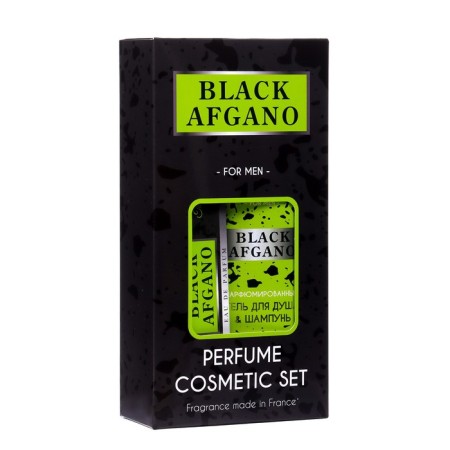 Gift set of men's Black Afgano: shower gel, 250 ml + perfumery water, 33 ml-4