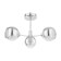 Apollo chandelier 3x60W e27 chrome