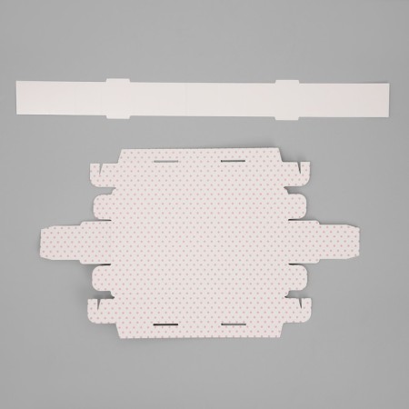 Box for sweets, confectionery packaging, 5 cells, “polka dots”, 5 x 21 x 3.3 cm-4
