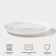 Dessert plate Luminarc Diwali Marbre, D = 19 cm, glass ceramic, white