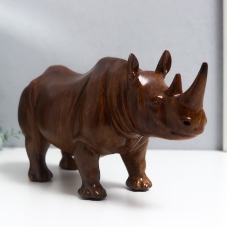Souvenir Polystone under the Tree "Rhino" 14x26x9cm-2