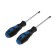 A set of screwdrivers of tundra, satin, magnet, two -component handles, PH2/SL6 x 100 mm, 2 pcs.