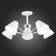 Ceiling EVOLUCE lamp. Sle106702-05. Lere. 5x60 watts, E27, 63x63x28 cm, white color, chrome